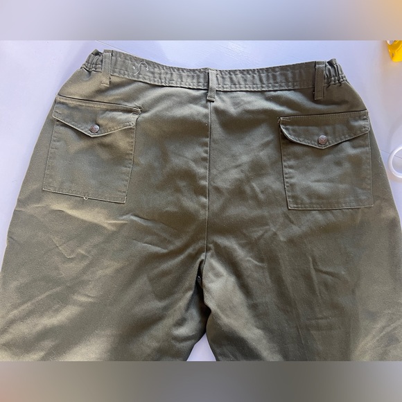 Vintage‎ Boy Scouts Of America Pants Mens 40x31 Green Cargo Uniform Stretch - Picture 3 of 5